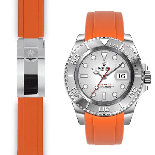 EVEREST錶帶 ROLEX YACHT-MASTER 126622 126621 116622 116621 膠帶摺疊扣