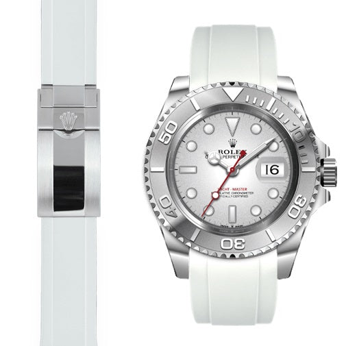 EVEREST錶帶 ROLEX YACHT-MASTER 126622 126621 116622 116621 膠帶摺疊扣