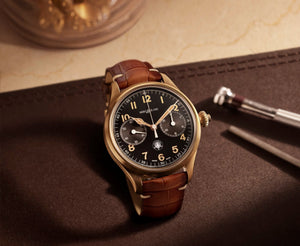 MontBlanc 萬寶龍 全新1858青銅單按把計時腕錶 Origins 限量款100枚 128506