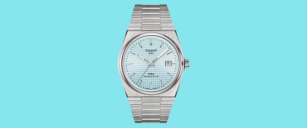 年輕時尚消費者的首選：Tissot 天梭 PRX Powermatic 80小時 Ice Blue 冰藍面