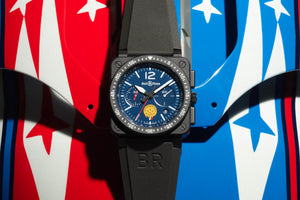 Bell & Ross 柏莱士BR 03-94 PATROUILLE DE FRANCE法國巡邏兵飛行表演隊合作計時碼表