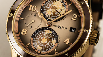 MontBlanc 萬寶龍 邁向未知的世界挑戰 | 1858 Geosphere 世界時區限量沙漠版青銅腕錶