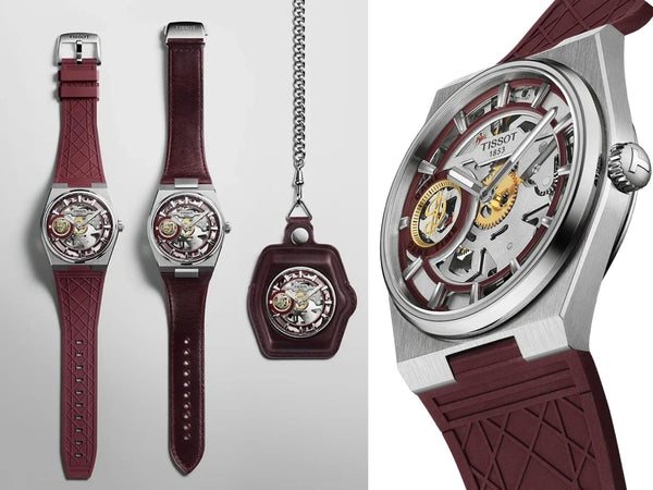 【Dame Time 破格降臨】天梭首款 44mm 鏤空手動上鍊 PRX！Damian Lillard 聯名款（T137.405.17.371.00）開箱：勃根地紅 ✕ 懷錶套件全解密