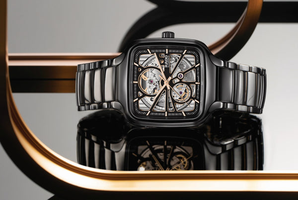 RADO True Square Open Heart 雷達錶真我系列方形高科技陶瓷鏤空自動腕錶