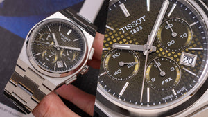 Tissot 天梭 PRX Chrono 計時碼錶橄欖綠開箱：復古風潮席捲錶壇，錶迷必看！