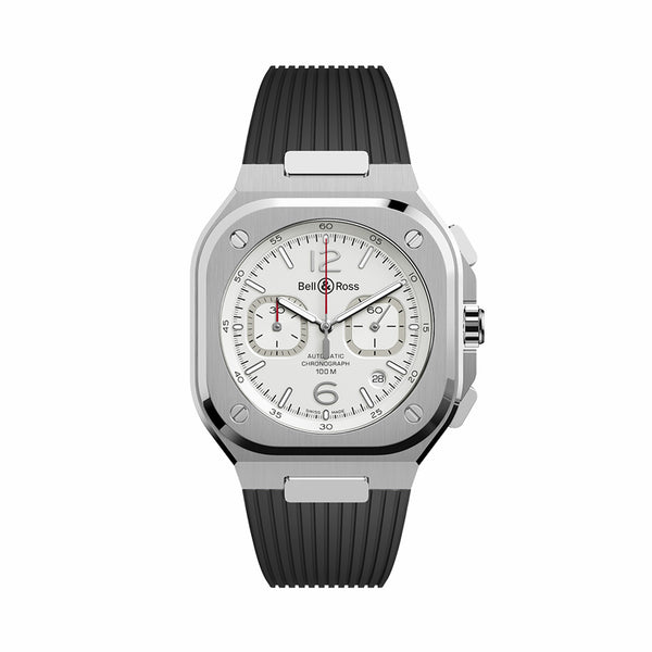 Bell & Ross 柏萊士 BR 05 Chrono Rubber WHITE HAWK 白面計時碼錶