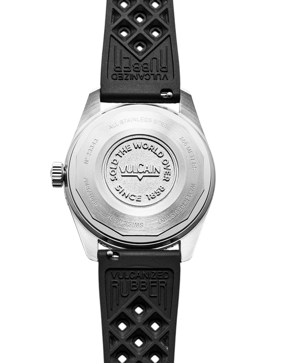 VULCAIN 窩路堅 Skindiver GMT 潛水員系列兩地時區機械腕錶 38mm 680174A57.BAR200