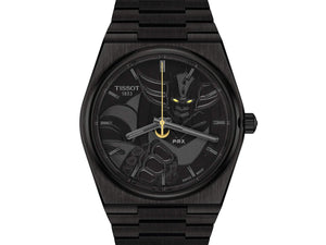 TISSOT 天梭 PRX 系列80小時自動款黑色PVD金剛戰神50周年特別款 40mm T1374073305101