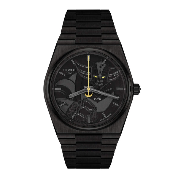 TISSOT 天梭 PRX 系列80小時自動款黑色PVD金剛戰神50周年特別款 40mm T1374073305101