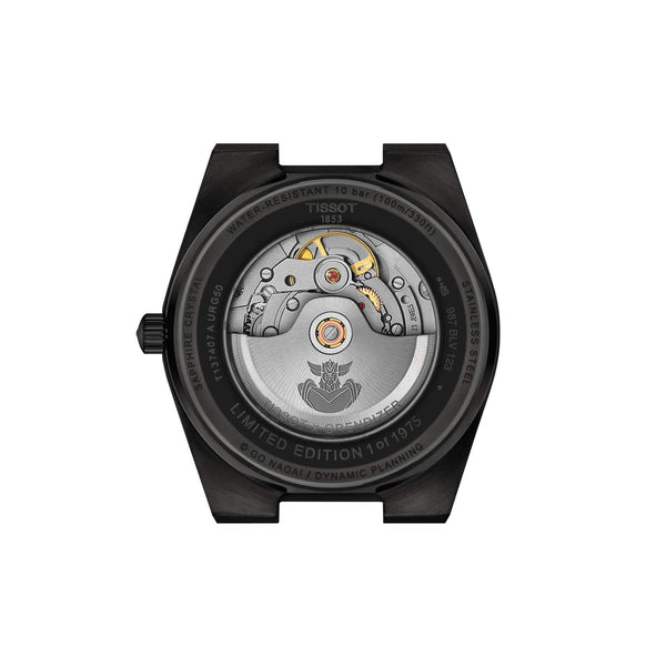 TISSOT 天梭 PRX 系列80小時自動款黑色PVD金剛戰神50周年特別款 40mm T1374073305101