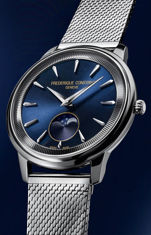 Frederique Constant 康斯登 Classics Moneta Moonphase系列優雅月相石英腕錶 37mm FC-206N3S6B