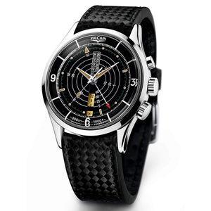 VULCAIN 窩路堅 Nautical 潛水員鬧鈴復刻1961限量款手上鍊腕錶 42mm 100152A07.BAC143