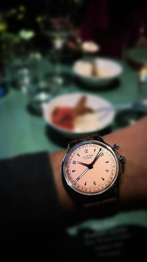 VULCAIN 窩路堅傳奇鬧鈴系列手上鍊腕錶 39mm 100168A66.BAN228