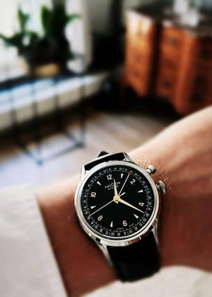 VULCAIN 窩路堅傳奇鬧鈴系列手上鍊腕錶 39mm 100168A06.BAC201