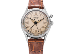 VULCAIN 窩路堅經典鬧鈴系列手上鍊腕錶 39mm 100168B77.BAC228 - 新萬國鐘錶