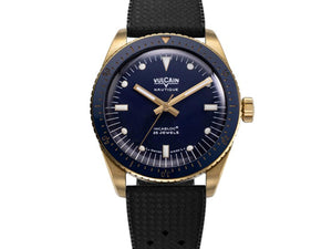 VULCAIN 窩路堅 Skindiver 潛水員系列200米PVD黃金機械腕錶 38mm 661170A37.BOR200 - 新萬國鐘錶