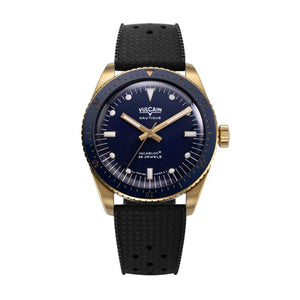 VULCAIN 窩路堅 Skindiver 潛水員系列200米PVD黃金機械腕錶 38mm 661170A37.BOR200