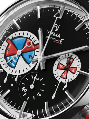 YEMA 野馬 Yachtingraff seconde / seconde/ 聯名機械石英混合機芯腕錶 39mm YMHF1588-ATPS