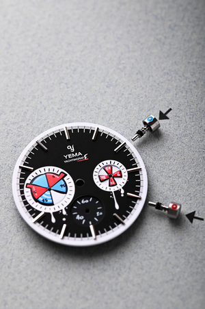 YEMA 野馬 Yachtingraff seconde / seconde/ 聯名機械石英混合機芯腕錶 39mm YMHF1588-ATPS