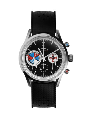 YEMA 野馬 Yachtingraff seconde / seconde/ 聯名機械石英混合機芯腕錶 39mm YMHF1588-ATPS