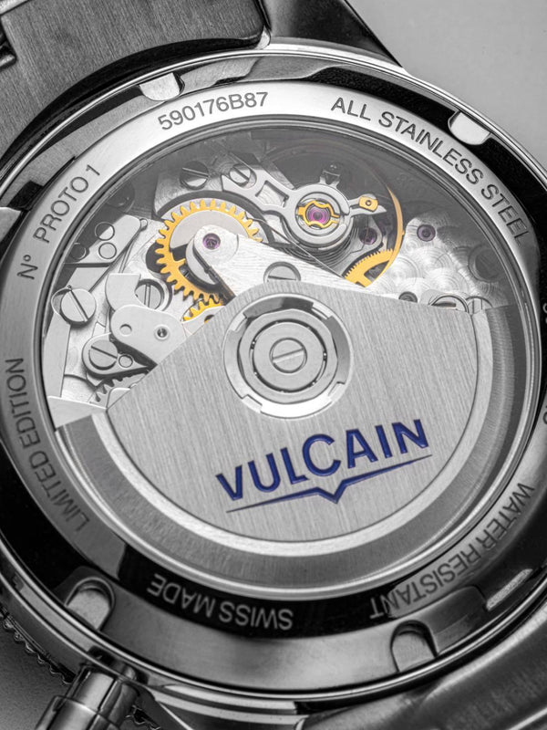 VULCAIN 窩路堅 Skindiver 潛水員系列鮭魚面計時機械限量版腕錶 39.7mm 590176B87.BAR255