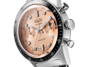VULCAIN 窩路堅 Skindiver 潛水員系列鮭魚面計時機械限量版腕錶 39.7mm 590176B87.BHM286 - 新萬國鐘錶