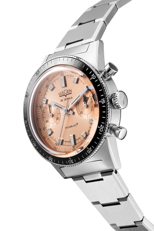 VULCAIN 窩路堅 Skindiver 潛水員系列鮭魚面計時機械限量版腕錶 39.7mm 590176B87.BHM286