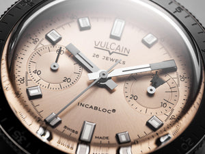 VULCAIN 窩路堅 Skindiver 潛水員系列鮭魚面計時機械限量版腕錶 39.7mm 590176B87.BHM286