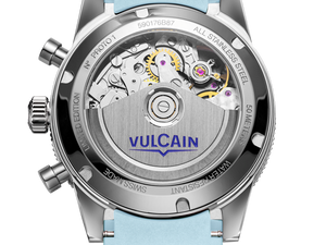 VULCAIN 窩路堅 Skindiver 潛水員系列冰河藍計時機械限量版腕錶 39.7mm 590176BL7.BAR224 - 新萬國鐘錶