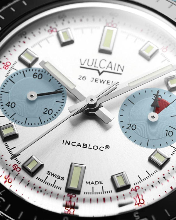VULCAIN 窩路堅 Skindiver 潛水員系列冰河藍計時機械限量版腕錶 39.7mm 590176BL7.BAR224