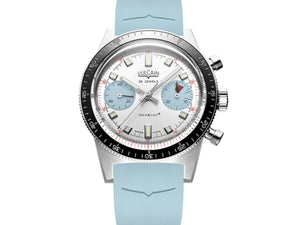 VULCAIN 窩路堅 Skindiver 潛水員系列冰河藍計時機械限量版腕錶 39.7mm 590176BL7.BAR224 - 新萬國鐘錶