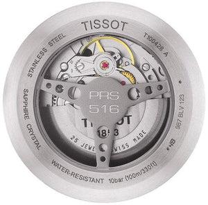 TISSOT 天梭 PRS516系列復古小秒針機械錶黑色PVD腕錶 42mm T1004281605100