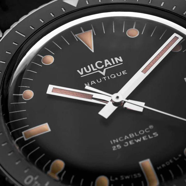 VULCAIN 窩路堅 Skin Diver Nautical 潛水員系列200米機械腕錶 38mm 660170A37.BAC243
