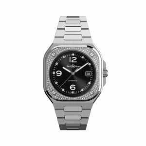 Bell & Ross 柏萊士 BR-05 DIAMOND 鑲鑽時尚機械腕錶 40mm BR05A-BL-STFLD/SST