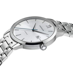 MontBlanc 萬寶龍 Heritage Spirit系列不銹鋼日期顯示經典自動機械男錶 41mm 111581 - 新萬國鐘錶