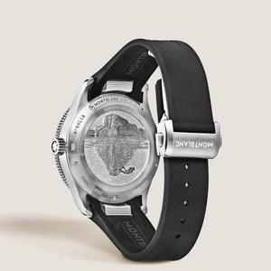 MontBlanc 萬寶龍 Iced Sea 系列日期顯示冰川紋自動腕錶 0 Oxygen 零氧特別版 38mm MB136542 - 新萬國鐘錶