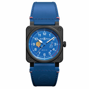 Bell & Ross 柏萊士 BR-03 法國巡邏兵飛行表演隊70週年特別版陶瓷機械錶 42mm BR0392-PAF7-CE/SCA