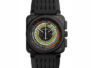 Bell & Ross 柏萊士 BR-03 MULTIMETER 多功能計時機械陶瓷腕錶 42mm BR0394-SW-CE/SRB - 新萬國鐘錶