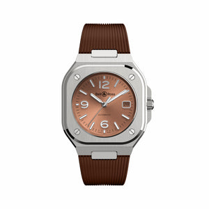 Bell & Ross 柏萊士 BR-05 COPPER BROWN 淺棕色機械腕錶 40mm BR05A-BR-ST/SRB