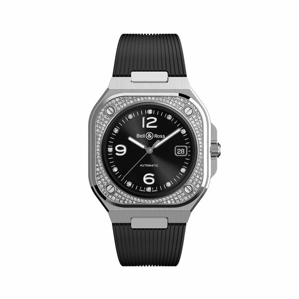 Bell & Ross 柏萊士 BR 05 DIAMOND 鑽圈腕錶膠帶款 40mm