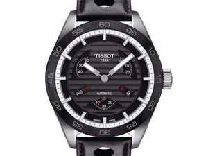 TISSOT 天梭 PRS516系列復古小秒針機械錶黑色PVD腕錶 42mm T1004281605100 - 新萬國鐘錶
