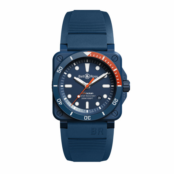 Bell & Ross 柏萊士 BR 03-92 DIVER TARA 海洋基金會聯名藍色陶瓷腕錶 42mm