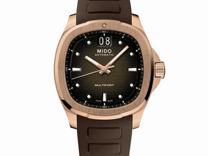 MIDO 美度 MULTIFORT 先鋒系列 TV Big Date PVD玫瑰金大日期窗腕錶 40mm M0495263729100 - 新萬國鐘錶