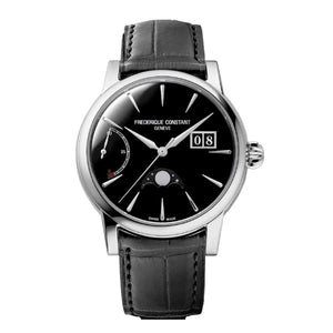 Frederique Constant 康斯登 Manufacture 自製機芯大日期動力儲存月相顯示黑面限量版 40mm FC-735B3H6