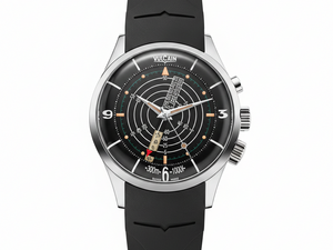 VULCAIN 窩路堅 Nautical 潛水員鬧鈴復刻1961限量款手上鍊腕錶 42mm 100152A07.BAC143 - 新萬國鐘錶