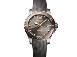 LONGINES 浪琴深海征服者系列浪鬼陶瓷潛水機械錶灰金PVD 39mm L37803789