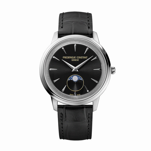 Frederique Constant 康斯登 Classics Moneta Moonphase系列優雅月相石英腕錶 37mm FC-206B3S6