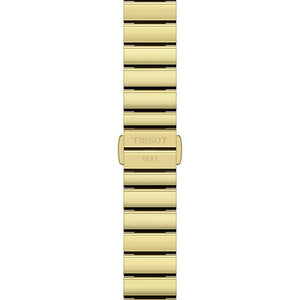TISSOT 天梭 SRV系列方形時尚黃金PVD英女士腕錶 30x22mm T1601103302300