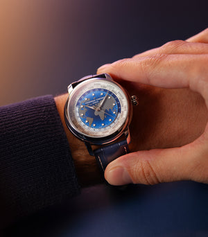 Frederique Constant 康斯登 Manufacture Classic Worldtimer 自製機芯世界時區腕錶 40mm FC-719BLW3H6 - 新萬國鐘錶