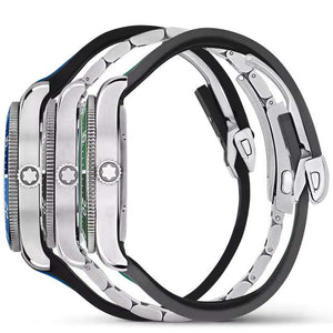 MontBlanc 萬寶龍 Iced Sea 日期顯示自動腕錶限量版套裝 - 191 套 MB131326